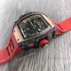 Super Clone Richard Mille RM 21-01 Tourbillon Aerodyne Rose Gold & Carbon TPT Limited Red Rubber Strap watch (2)_th.jpg